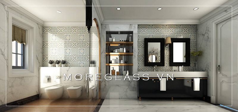 thiết kế phòng tắm biệt thự